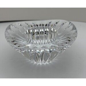 Faberge Imperial Soleil, Clear Crystal Oblong Votive 4" x 1 3/4" Tall